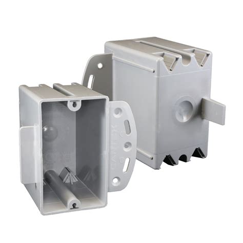 can plastic electrical boxes be used on steel studs|installing outlet box on stud.